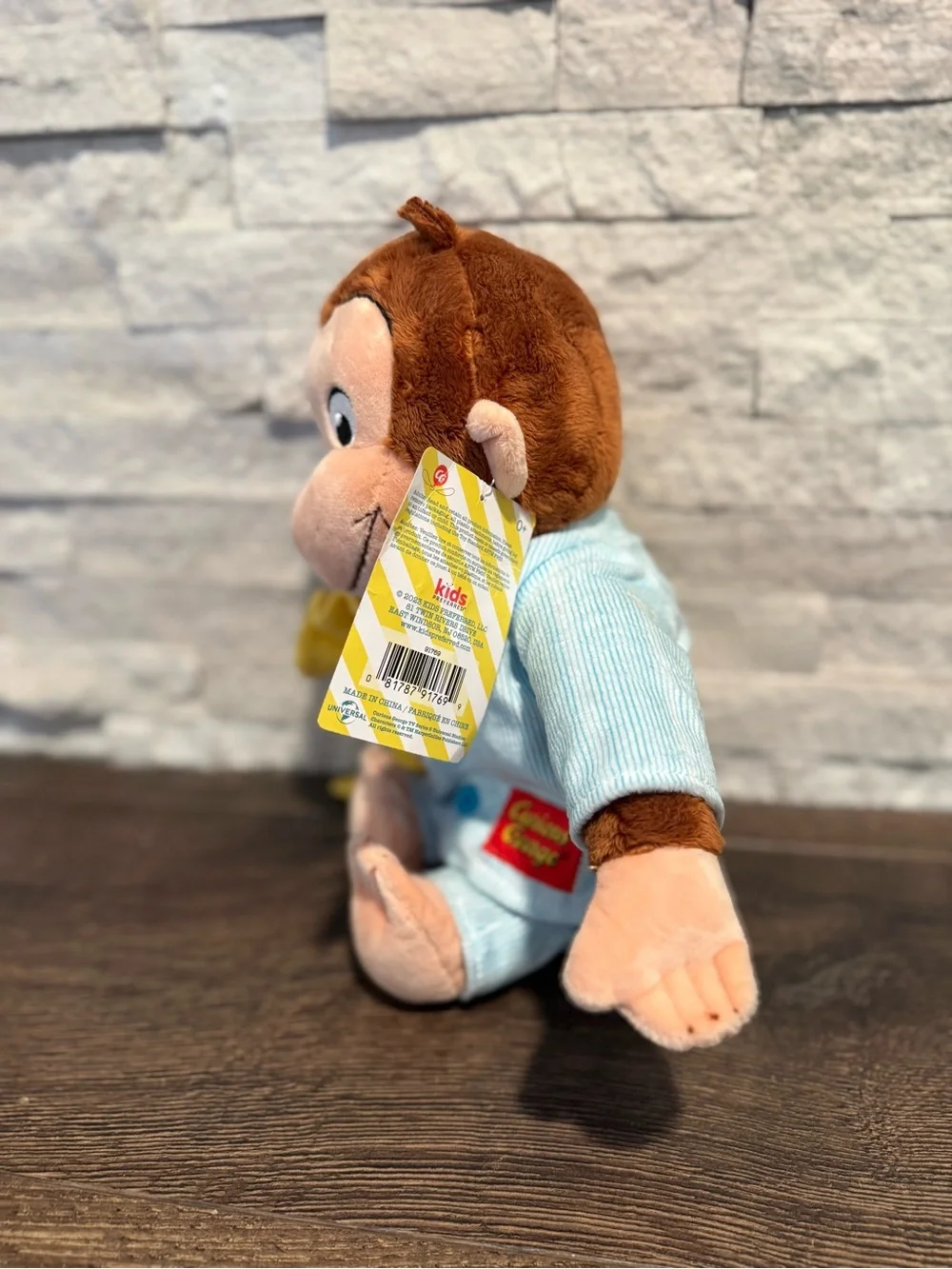Curious Plush Monkey with Yellow Blanket - Licensed Character Stuffed Toy